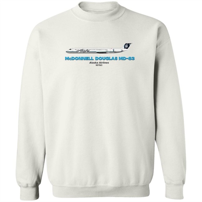 Mcdonnell Douglas Md-83 Alaska Airlines T Shirt Rob Delaney Mcdonnell Douglas Md-83 Alaska Airlines T Shirt Rob Delaney