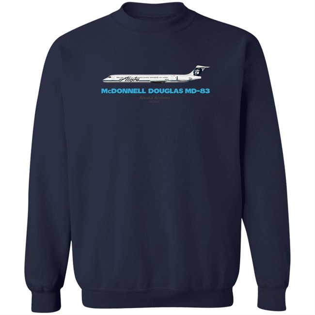 Mcdonnell Douglas Md-83 Alaska Airlines T Shirt Rob Delaney Mcdonnell Douglas Md-83 Alaska Airlines T Shirt Rob Delaney