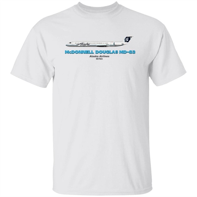 Mcdonnell Douglas Md-83 Alaska Airlines T Shirt Rob Delaney Rob Delaney Mcdonnell Douglas Md-83 Alaska Airlines T Shirt