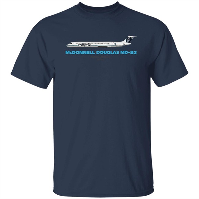 Mcdonnell Douglas Md-83 Alaska Airlines T Shirt Rob Delaney Rob Delaney Mcdonnell Douglas Md-83 Alaska Airlines T Shirt