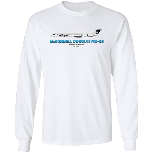 Mcdonnell Douglas Md-83 Alaska Airlines T Shirt Rob Delaney Mcdonnell Douglas Md-83 Alaska Airlines T Shirt Rob Delaney