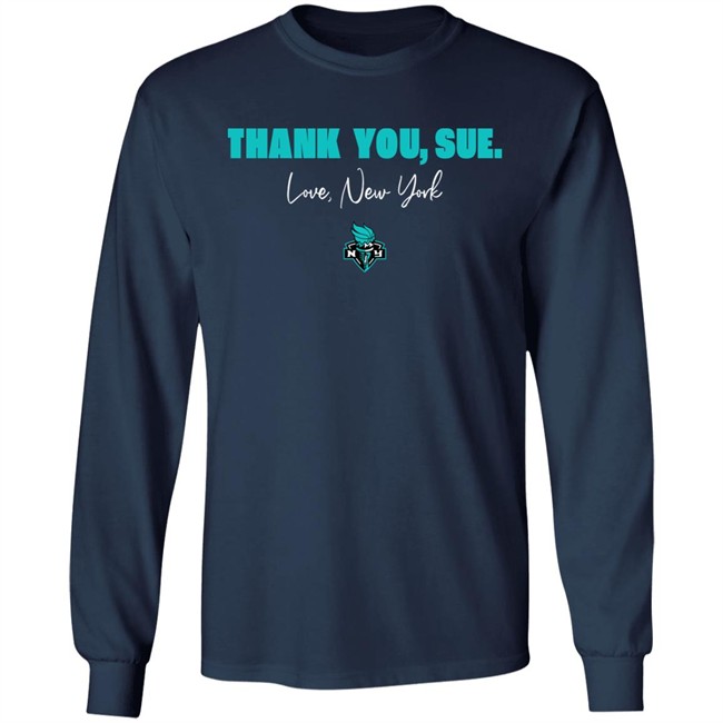 Just Women’s Sports Sue Bird New York Liberty Thank You Sue Love New York Shirt