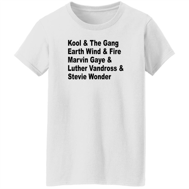 Kool The Gang Earth Wind Fire Marvin Gaye Luther Vandross Stevie Wonder Shirt Kool The Gang Earth Wind Fire Marvin Gaye Luther Vandross Stevie Wonder Shirt