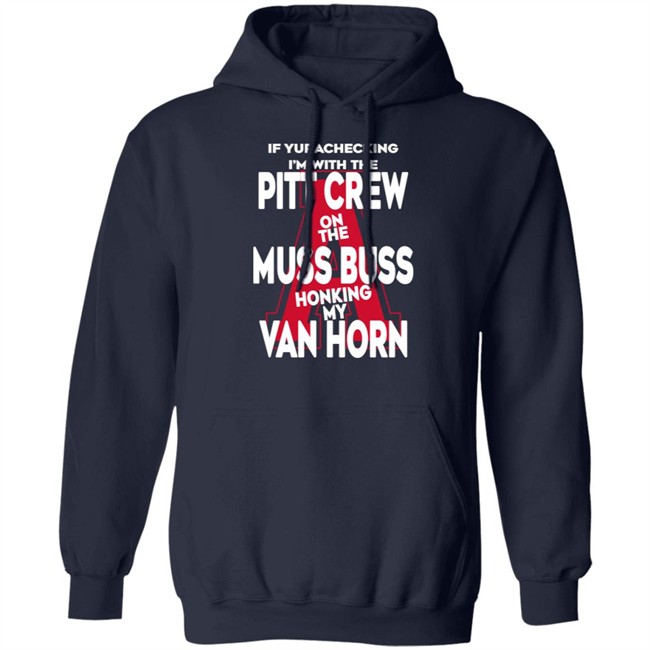 Alyssa Orange If Yurachecking I'm With The Pitt Crew On The Muss Bus Honking My Van Horn Shirt Alyssa Orange If Yurachecking I'm With The Pitt Crew On The Muss Bus Honking My Van Horn Shirt