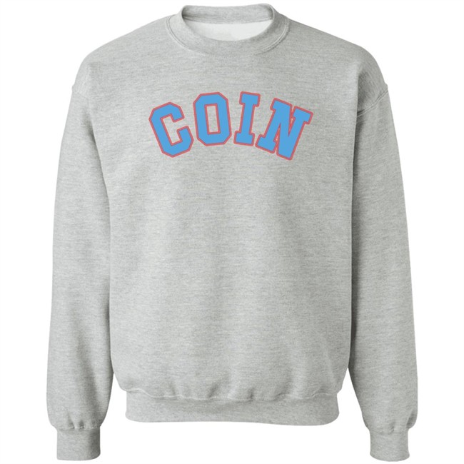 Coin Merch Varsity Crewneck Sweatshirt