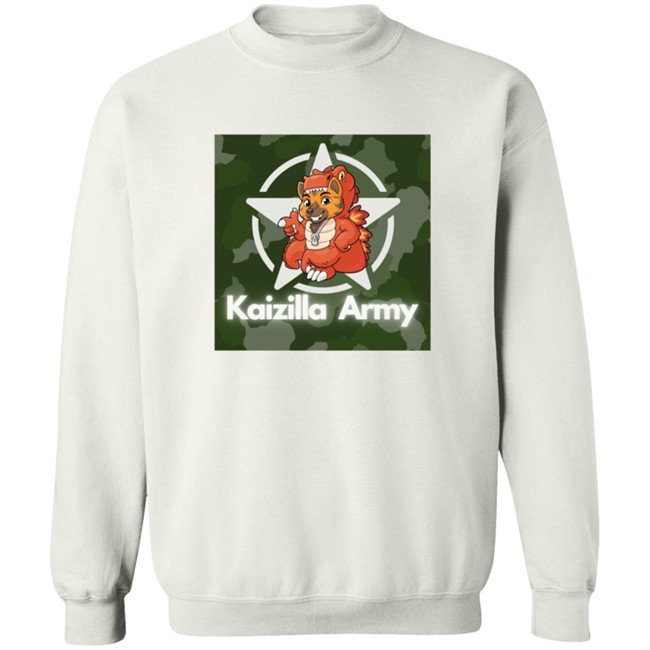 Kaizilla Merch Store Kaizilla Army Crew Neck Sweatshirt