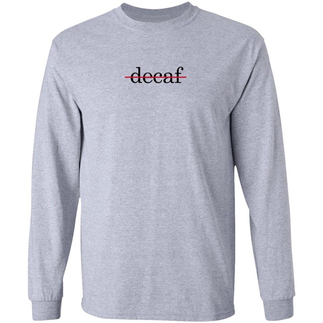 Barstool Store Decaf Sweatshirt Pardon My Take Decaf Crewneck