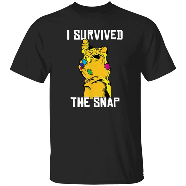 Marvel Thanos Gauntlet I Survived The Snap T Shirt