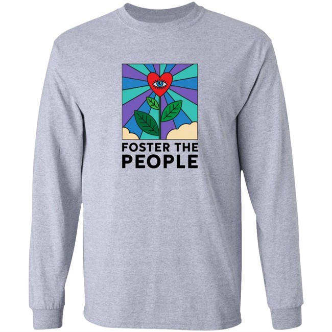 Foster The People Merch Flower Crewneck Foster The People Sweatshirt