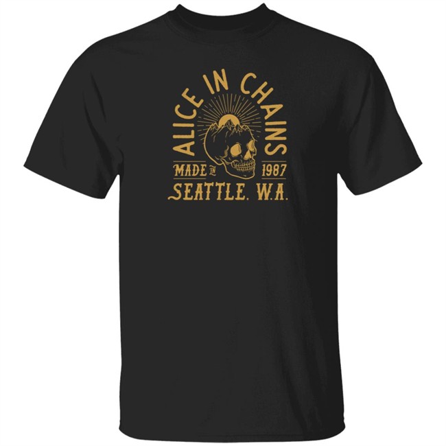 Kerin Cunningham Store Alice In Chains Made In 1987 Seattle W.A Shirt