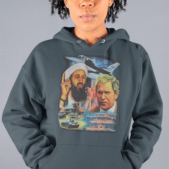 Osama Bin Laden And George W Bush Pure Evil Gas Station Tee Shirt Illusive Music Merch T A S H