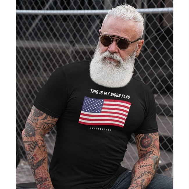 This Is My Biden Flag T Shirt Black