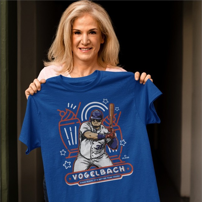 Daniel Vogelbach New York M Milkshake WHT Shirt Brandon Nimmo Daniel Vogelbach Shirt