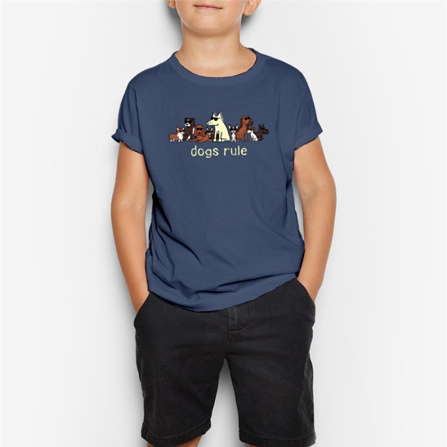 Offical Dogs Rule Long Sleeve Light Blue Dark 53 Shades Of Fruit Kace Fruitkace