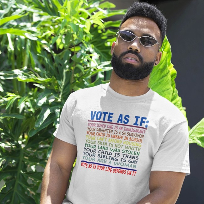 Vote As If Shirt 2022 White RB Rbisrb