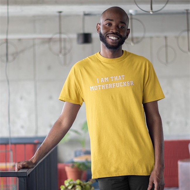 I Am That Motherfucker Tee Shirt Barstool Store I Am That Motherfucker V Neck T Shirt