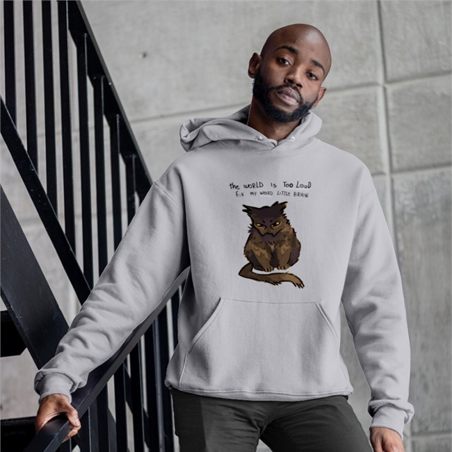 The World Is Too Loud For My Weird Little Brain Cat T Shirt Juleteon