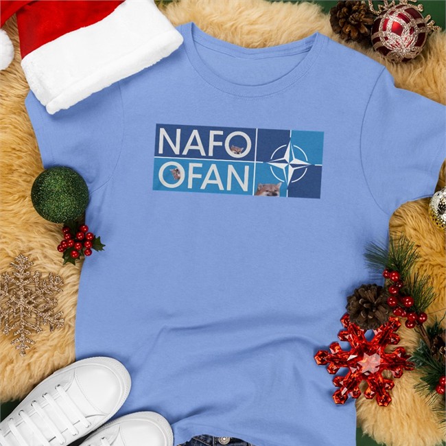 Saint Javelin Merch Fellas NAFO OFAN Insignia Adult Offical Limited Tee Shirt White Gabrielius Landsbergis