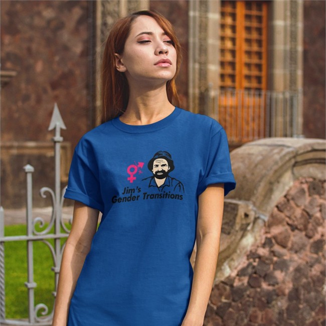Original Jim's Gender Transitions Shirt White Tkotheworm