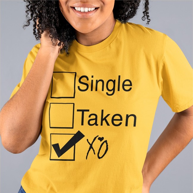 Single Taken XO Relationship Status Hoodie Memento Mori Xo