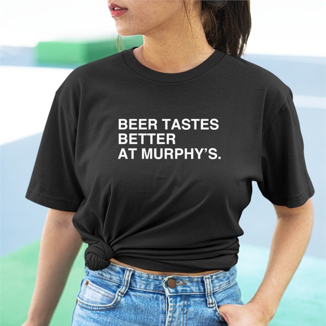 Obvious Shirts Merch Beer Tastes Better At Murphy's Hooded Sweatshirt Murphy's Bleachers