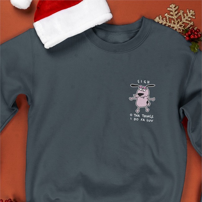 Courage Dog Sigh O Tha Things I Do Fa Luv Shirt 2022 Black Wen Catdadwen