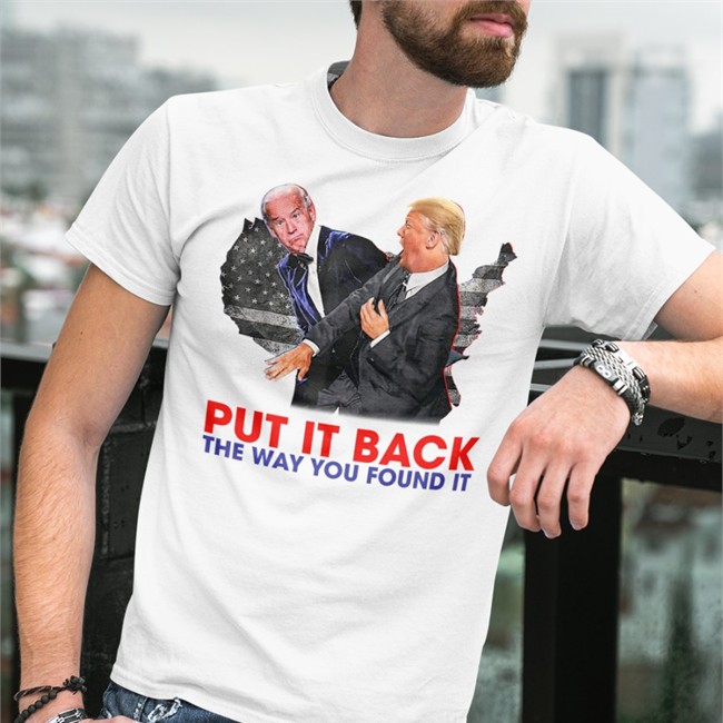 Zack Morris Put It Back The Way You Found It Trump Slap Anti Biden T Shirt