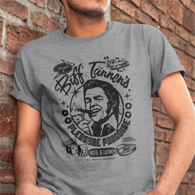 Fright-Rags Merch Biff Tannen's Pleasure Paradise Tee