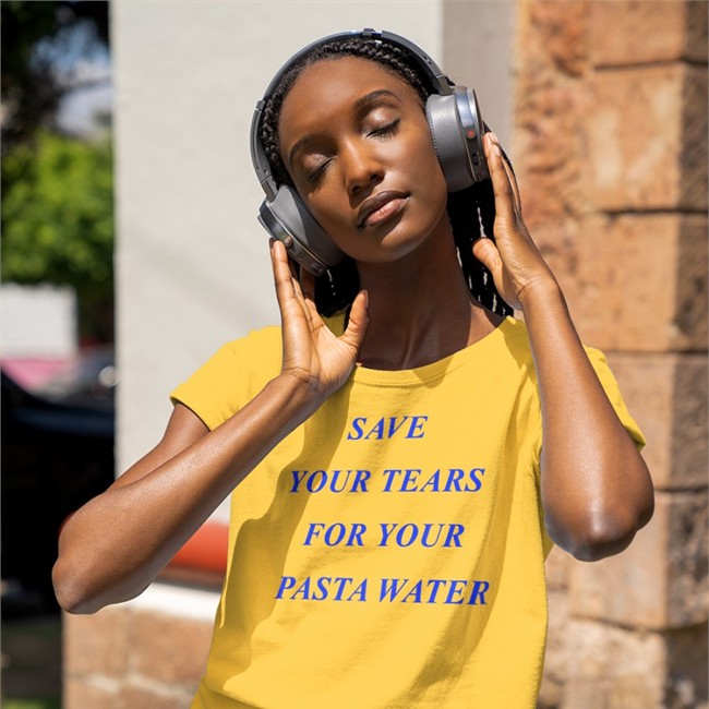 Shirts That Go Hard Save Your Tears For Your Pasta Water Hooded Sweatshirt Matilda Gutierrez Store