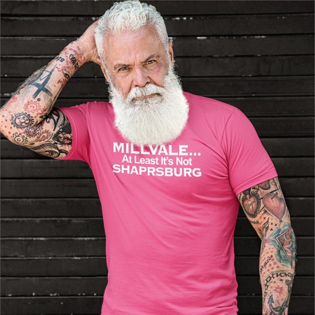 Millvale At Least It’S Not Shaprsburg Tee Colin Dunlap Millvale At Least It’S Not Shaprsburg Sweatshirts