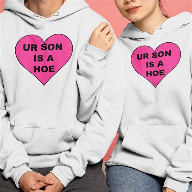 Shirtsthtgohard Ur Son Is A Hoe Cap Hat White Ur Son Is A Hoe Shirt Shirtsthtgohard