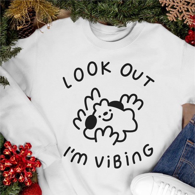 Momo Draws Look Out I'm Vibing Shirt Hey Hey Momo Shop Merch Hey Hey Momo Shop Merch Look Out I'm Vibing Hoodie Momo Draws