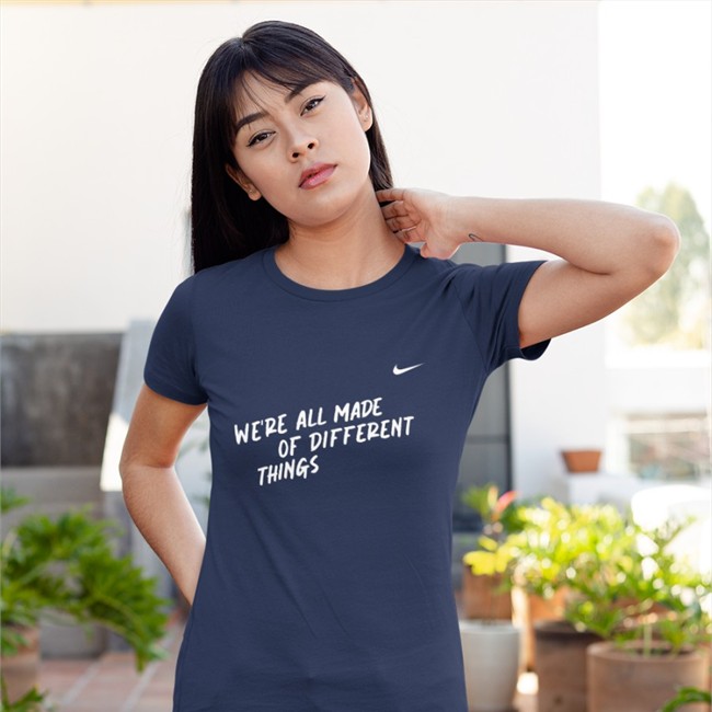 Ruffles We're All Made Of Different Things Offical TShirt Royal