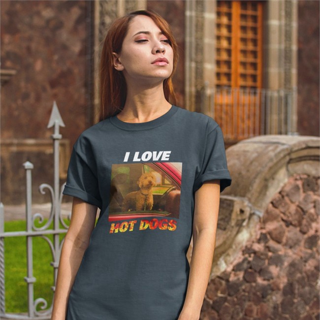 Shirts That Go Hard I Love Hot Dogs Tee Shirt