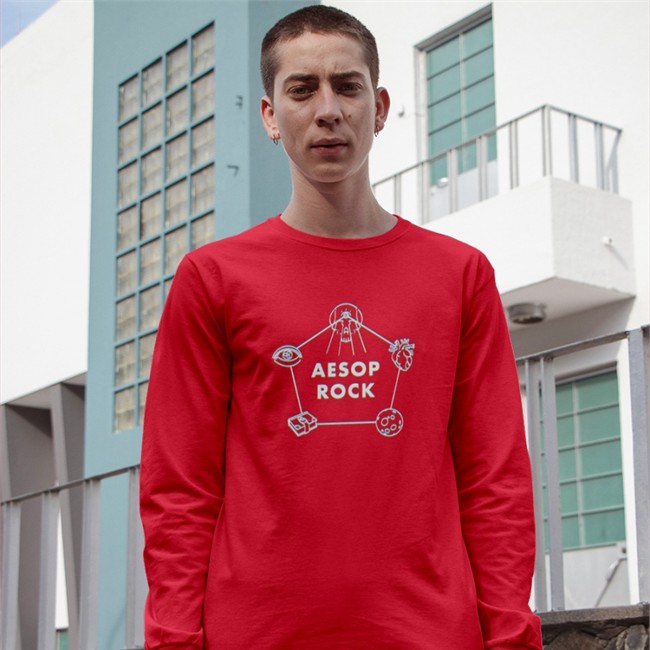 Official Aesoprock Merch Aesop Rock Icons Shirt Black