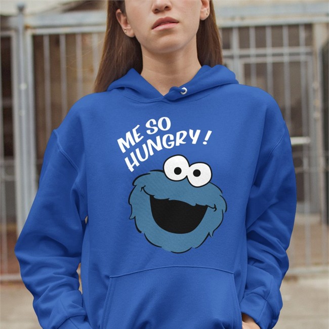 Me So Hungry Meme Cookie Monster Sweatshirt Black Hollow Point Me So Hungry Meme Cookie Monster Tee Black Hollow Point