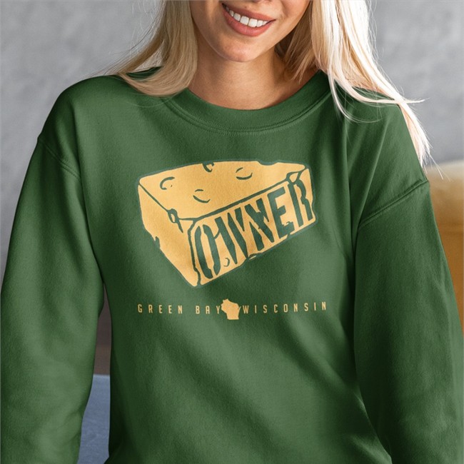 Green Bay Wisconsin Cheesehead Owner Hoodie Campeche Collective Merch