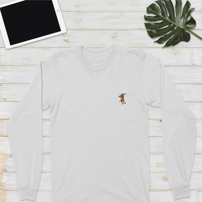 Creee Horse Riding Man Polo Sweatshirt Black
