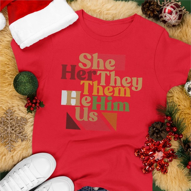 Libs Of Tiktok She Her They Them He Him Us Classic Shirts Red Libsoftiktok Libs Of Tiktok She Her They Them He Him Us Classic Shirt 2022 Libsoftiktok