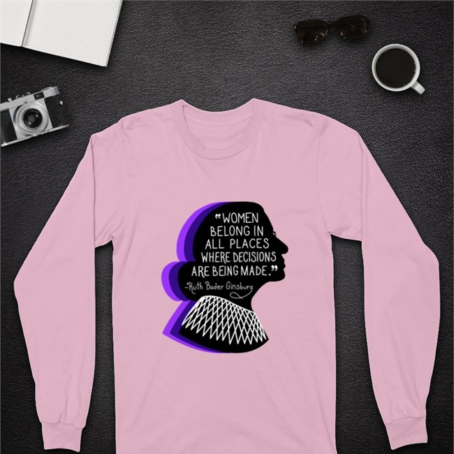 Emily Winston Women Belong In All Places Long Sleeve Tee