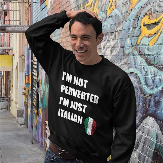 Lord Miles Routledge Adventures I'm Not Perverted I'm Just Italian Shirt
