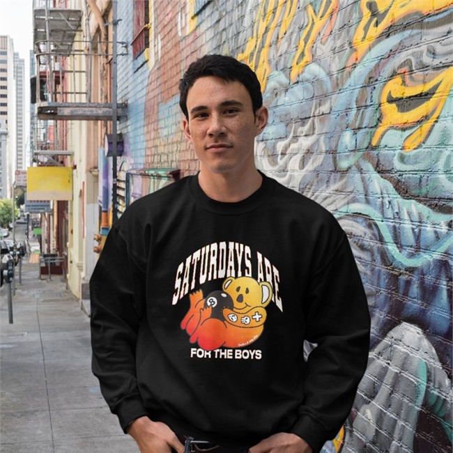 The Boys Merch Koalified Dropout Off Saturdays Are For The Boys Long Sleeve Tee Koalified Dropout Off Hoodie