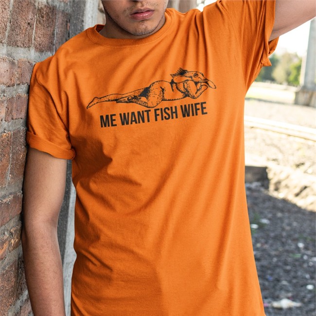 Artofjyang Me Want Fish Wife Shirt