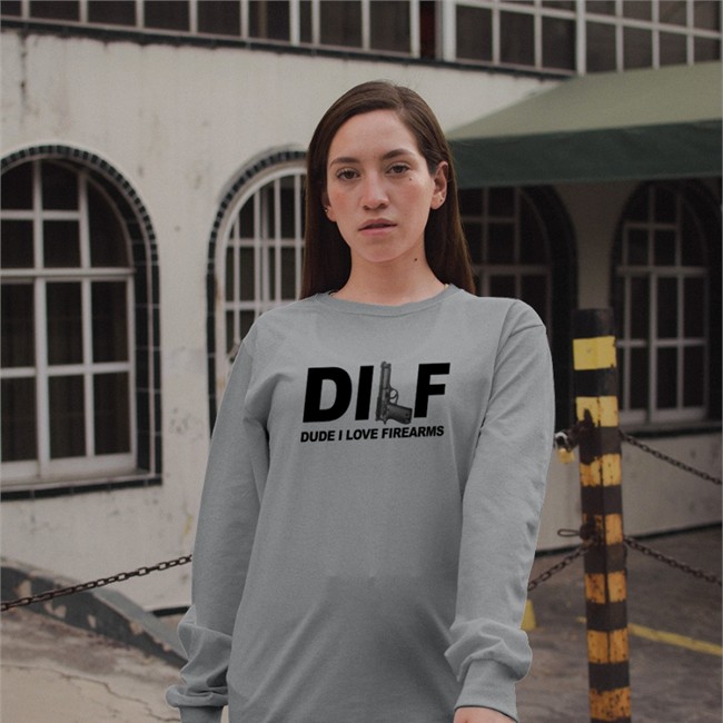 DILF Dude I Love Firearms Shirt Bunker Branding Bunker Branding DILF Dude I Love Firearms Shirts