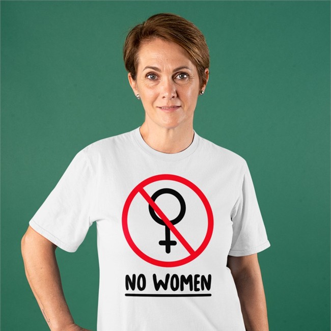 No Women Shirt Female Gender Boople Art Female Gender No Women Shirt Boople Art
