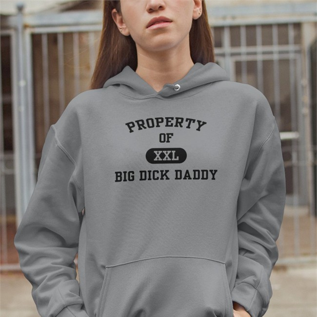 Weird Thrift Store Shirts Property Of Xxl Big Dick Daddy Sweatshirt White Strangethrift