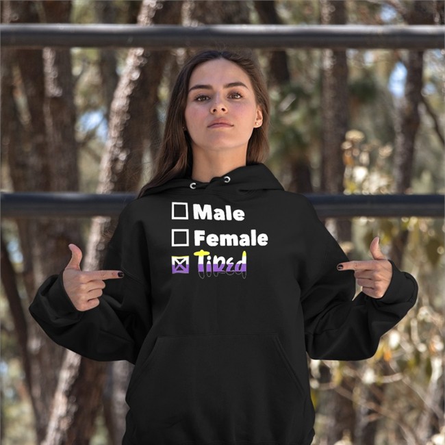 Mamunches Male Female Tired Hoodies