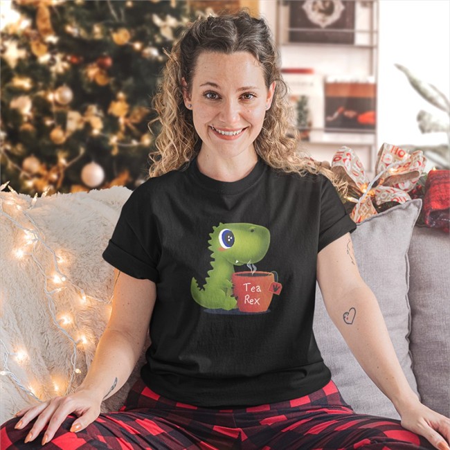 Tea Rex Crewneck Sweatshirt Tea Rex Long Sleeve Tee