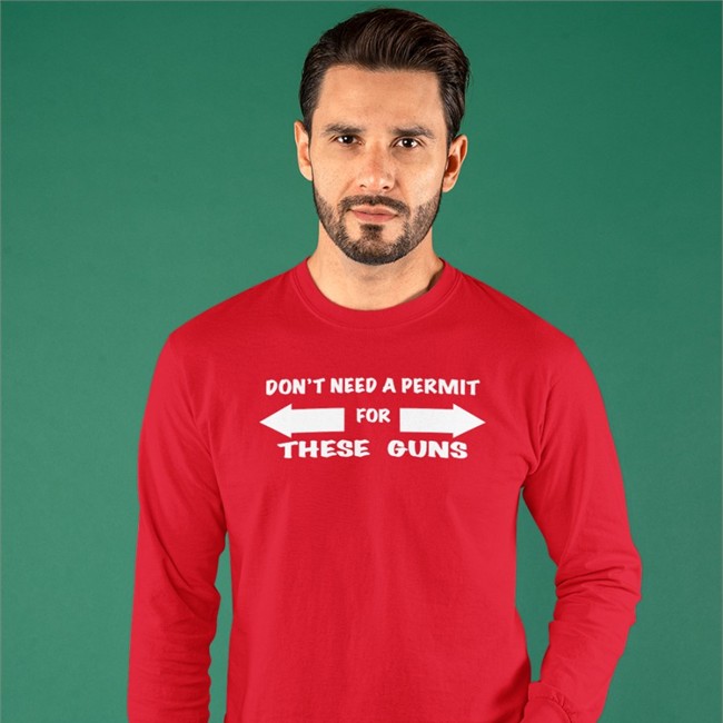 Don't Need A Permit For These Guns T Shirt Navy Evan Peters Don't Need A Permit For These Guns T Shirt Evansfiles