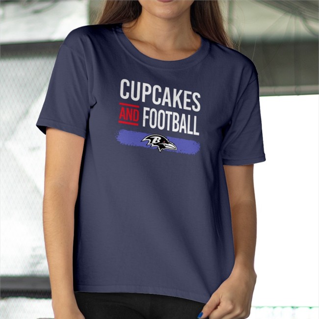 Cupcakes And Football Tee Shirt Duff Goldman Cupcakes And Football Baltimore Ravens T Shirts